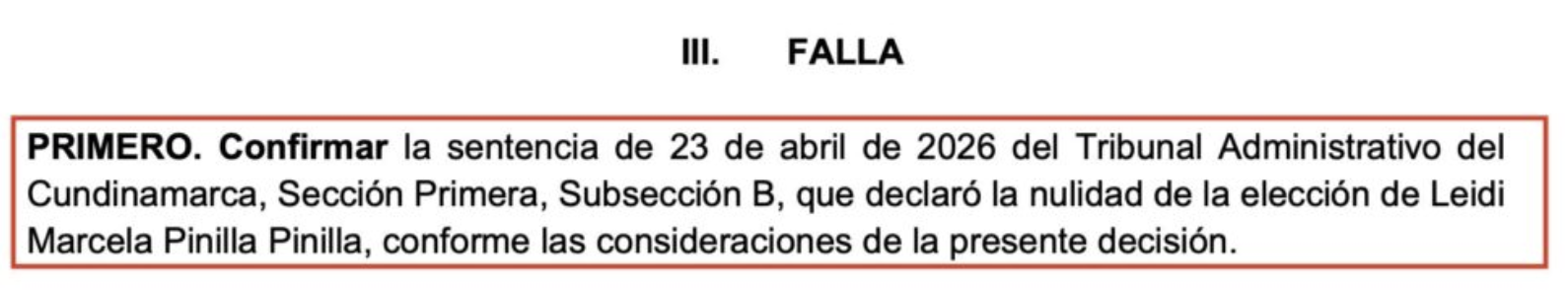 En este momento estás viendo LA JUSTICIA LE DA LA RAZÓN A LA CONCEJAL DIANA DIAGO: CONSEJO DE ESTADO CONFIRMA LA NULIDAD DEL NOMBRAMIENTO DE LA ALCALDESA LOCAL DE USME LEIDI PINILLA 