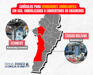 Lee más sobre el artículo DIANA DIAGO LE EXIGE EXPLICACIONES AL DISTRITO: CUBÍCULOS NUEVOS PARA VENDEDORES INFORMALES TERMINAN VANDALIZADOS